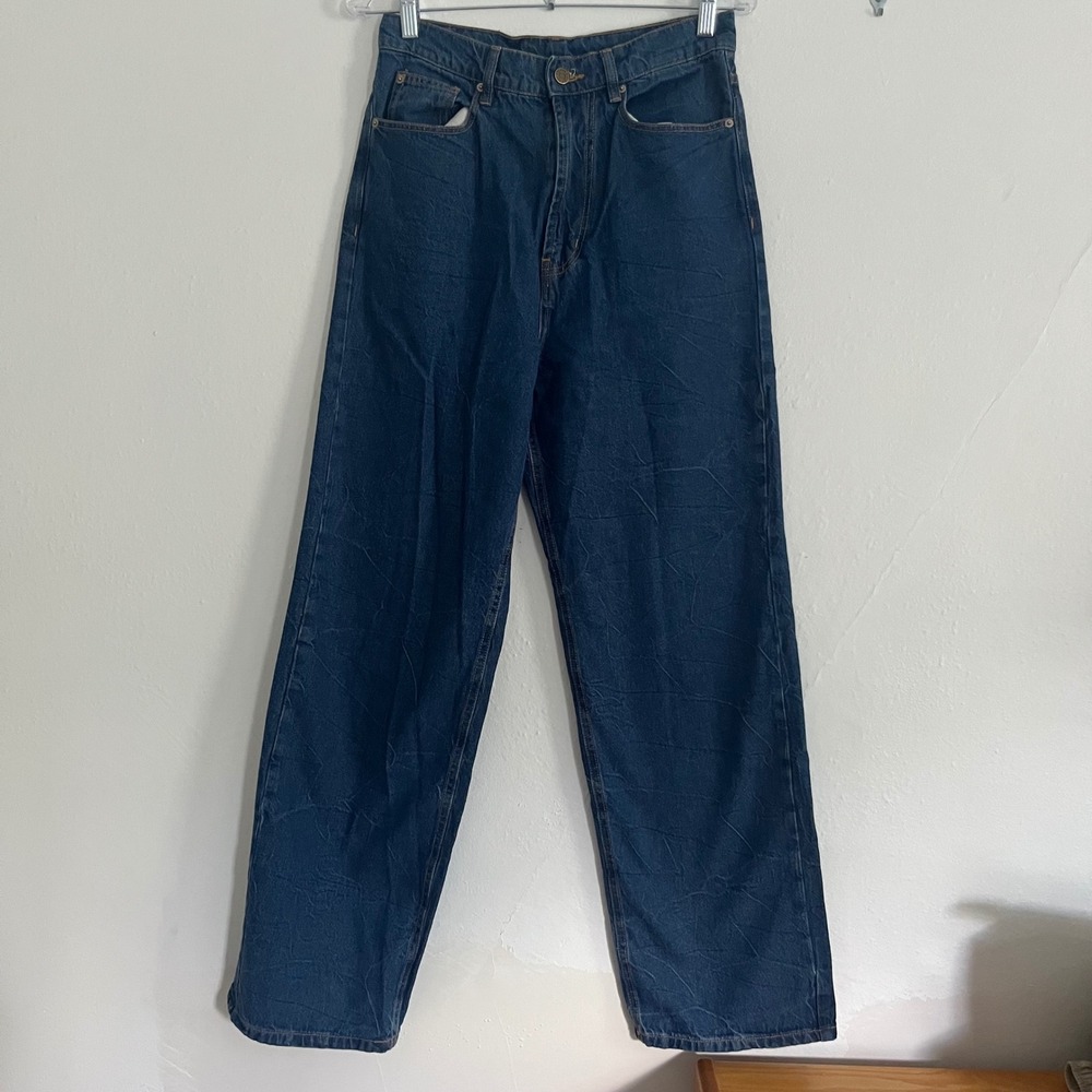 BDG Urban Outfitters 100% Cotton High Rise Wide Leg Blue Jeans 27